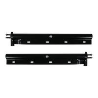 Black Straight Spring Loaded Mud Flap Hanger,Round Tube Style,1-1/8" Bolt Spacing,30" Length Right and Left Included for semi Trucks
