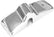 Chrome Door Mirror Cover Bracket for Freightliner Columbia Century, Arm Housing Cover Driver Left & Passenger Right Side (A Pair)