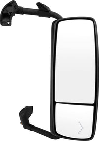 Volvo VNL 2004-2017 Right-side Rearview Mirror (Main Mirror), Electroplated, with Accessory Kit