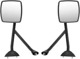 Hood Mirror Assembly for International 4300, 4400, 7400, 7600, 8500 Durastar Workstar II Trucks - Driver & Passenger Side, Black