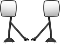 Hood Mirror Assembly for International 4300, 4400, 7400, 7600, 8500 Durastar Workstar II Trucks - Driver & Passenger Side, Black