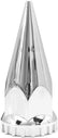 33mm Lug Nut Covers for Semi Trucks, ABS Chrome Flanged Spikes Threaded Lug Nut Cover Caps for Semi Trucks, Pack of 20 PCS