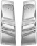 Chrome Door Mirror Cover Bracket for Freightliner Columbia Century, Arm Housing Cover Driver Left & Passenger Right Side (A Pair)