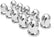 Lug Nut Covers, 33 mm Chrome Lug Nut 10 Pcs Covers Caps for Semi Trucks Accessories, Axle Cover Thread-On ABS Wheel Axle Nut Complete Waterproof (Bullet)