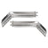 Stainless Steel Angled Mud Flap Hanger Set 30" 2-1/2" 2.5" Bolt Spacing Semi Truck