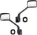 Black Hood Mirror for KENWORTH T680/PETERBILT 579 587, Driver/Left and Passenger/Right hood Mirror Assembly for KENWORTH T680, PETERBILT 579/587, a Pair