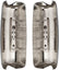 Chrome Hood Mirror Cover Pair Left and Right Side for 2008-2017 International Prostar Mirror Cover (Chrome, a Pair)