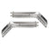 Stainless Steel Angled Mud Flap Hanger Set 30" 2-1/2" 2.5" Bolt Spacing Semi Truck