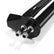 Black Straight Spring Loaded Mud Flap Hanger,Round Tube Style,1-1/8" Bolt Spacing,30" Length Right and Left Included for semi Trucks