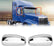 Chrome Door Mirror Covers for International 9200 9400i 9900i - Driver and Passenger Side