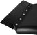 Quarter Fenders for Semi Trucks 24" x 24" Black with Mounting Hardware, Plastic Quarter Fender Kit Set, 1pair