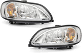 Headlights Assembly DRL Pair for Freightliner M2 106 112 Business Class 2002-2018, Heavy Duty Truck Headlamp Driver & Passenger Side