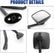 INTERNATIONAL 4300/WORKSTAR Black Hood Mirror Assembly LH