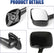Black Hood Mirror for Freightliner Cascadia 2008-2017, Passenger/Right Side
