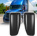 Black Door Mirror Covers for Freightliner Cascadia 2018-2021 Semi Truck Accessories, Driver and Passenger Side (A Pair)