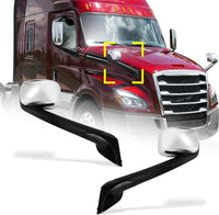 Conjunto de espejo de capó Freightliner Cascadia 2018-2023 (versión electrochapada)