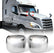 Chrome Hood Mirror Covers for Freightliner Cascadia 2018&UP, A Pair Hood Mirror Covers for Cascadia 2019 2020 (Passenger & Driver Side)