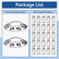 33 mm Chrome ABS Plastic Front Wheel Cover Screw-on Lug Nut Covers Complete Axle Cover (2 Front Axle) Cylinder