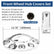 33 mm Chrome ABS Plastic Front Wheel Cover Screw-on Lug Nut Covers Complete Axle Cover (2 Front Axle) Cylinder
