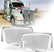 KENWORTH T680 PETERBILT 579/587 Chrome Hood Mirror Cover LR