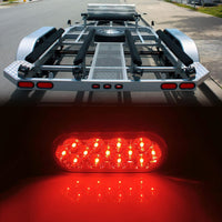 Boat Trailer RV Camper Trucks 6.5 inch Oval LED Trailer Turn Signal Light 13 Diodes Amber Turn Tail Light Lamps