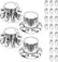 33mm Chrome ABS Plastic Rear Wheel Cover, Screw-On Lug Nut Covers, Complete Axle Cover Set (4-Pack) for Truck & SUV