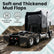 24 x 24Inch Mud Flaps for Semi Trucks Tractor Trailer Heavy Duty TPE Polymer Rubber Mudflaps Oversized Splash Guard