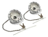 Truck Fuel Tank Cap with Key (3 inches, 2-Piece Set) for Freightliner, Kenworth, Peterbilt, Western Star