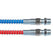 12FT Red AND Blue Air Brake Coiled Hose Kit For Semi Truck Tractor Trailer New
