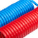 12FT Red AND Blue Air Brake Coiled Hose Kit For Semi Truck Tractor Trailer New