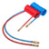 15' Semi Truck Air Brake Line Coil Assembly 15FT Nylon Red & Blue Brass Fittings