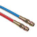 15' Semi Truck Air Brake Line Coil Assembly 15FT Nylon Red & Blue Brass Fittings