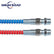 15FT Red & Blue 1/2" Short Coiled Air Brake Hose Kit Assembly for Semi Truck