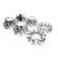 Semi Truck Front Rear Wheel Axle Cover Set 33mm Chrome Lug Nut Hub Caps