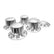 Semi Truck Front Rear Wheel Axle Cover Set 33mm Chrome Lug Nut Hub Caps