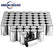 33mm 4-1/4" Chrome Plastic Cylinder Lug Nut Covers Caps Thread-on for Semi Truck