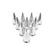 10 pcs Chrome Spike 33mm Wheel Lug Nut For Volvo Freightliner Ford trailers
